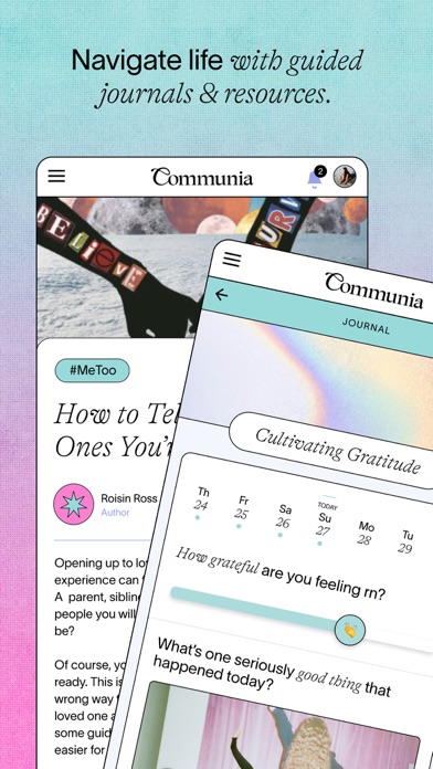 Communia: women's social media screenshot 1