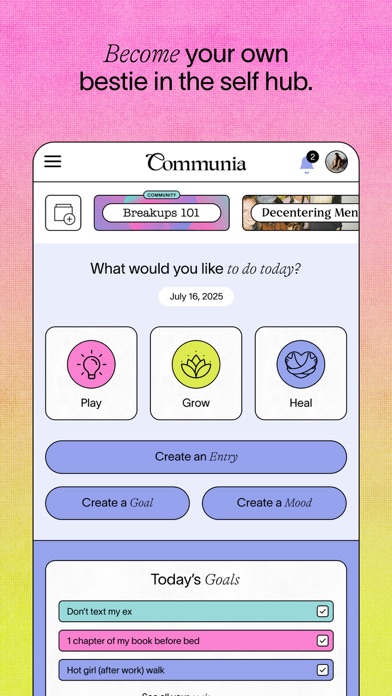 Communia: women's social media screenshot 6
