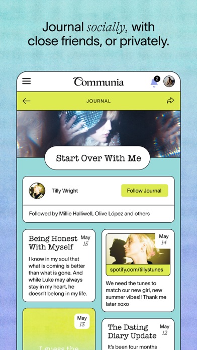 Communia: women's social media screenshot 4