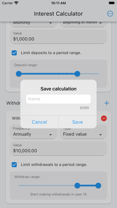 Compound Interest Simulator screenshot 4