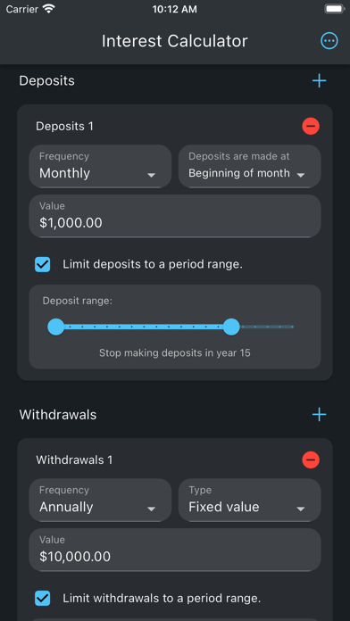 Compound Interest Simulator screenshot 1