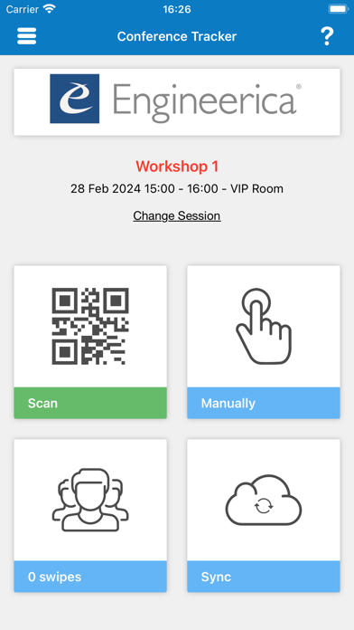 Conference Tracker screenshot 2