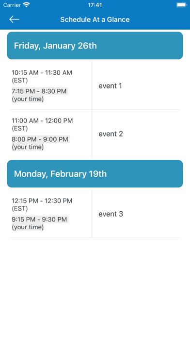Conference Tracker screenshot 1