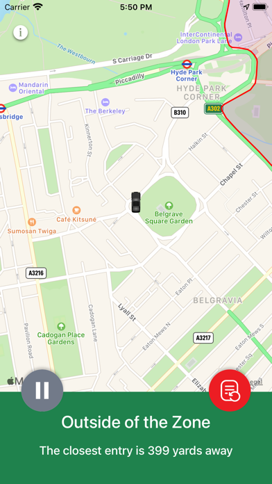 Congestion Zone App screenshot 3