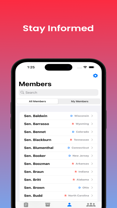 Congress Vote Tracker screenshot 1