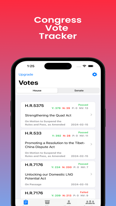 Congress Vote Tracker screenshot 3
