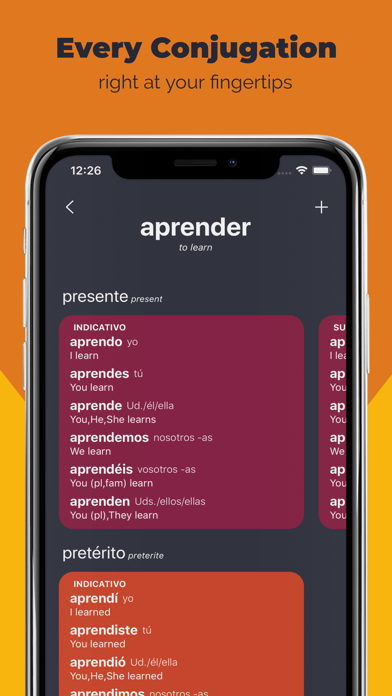 ConjuVerb - Spanish Verbs! screenshot 5