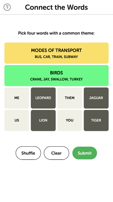 Connections Game! screenshot 2