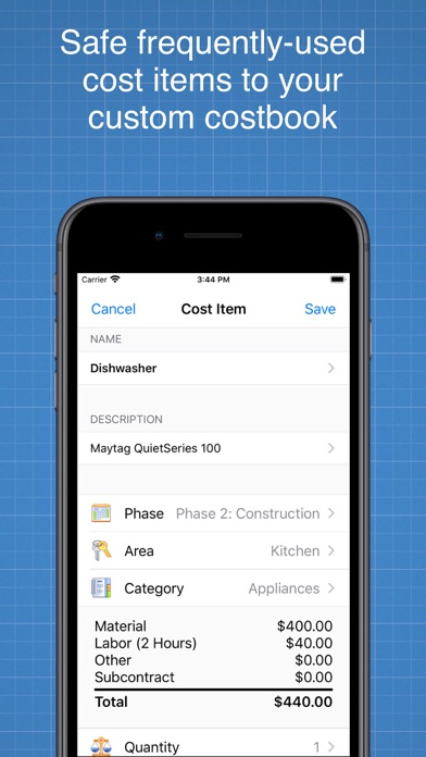Construction Cost Estimator screenshot 1