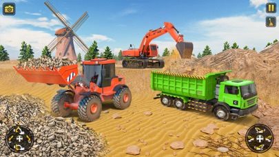 Construction Excavator Game 3d screenshot 1