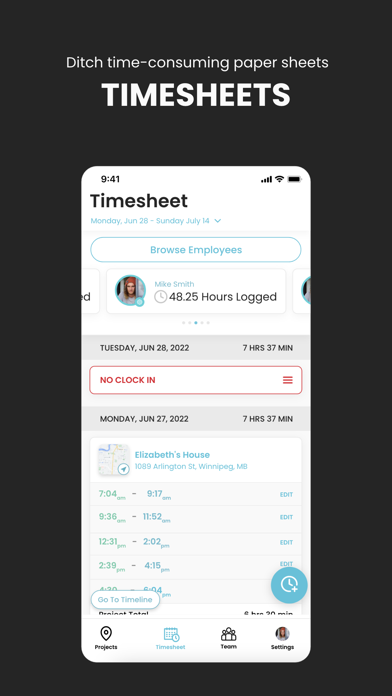 ConstructionClock Time Tracker screenshot 3