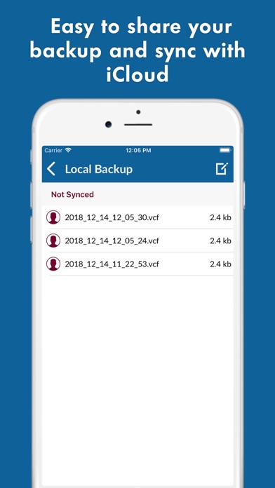 Contact Backup - Restore screenshot 4