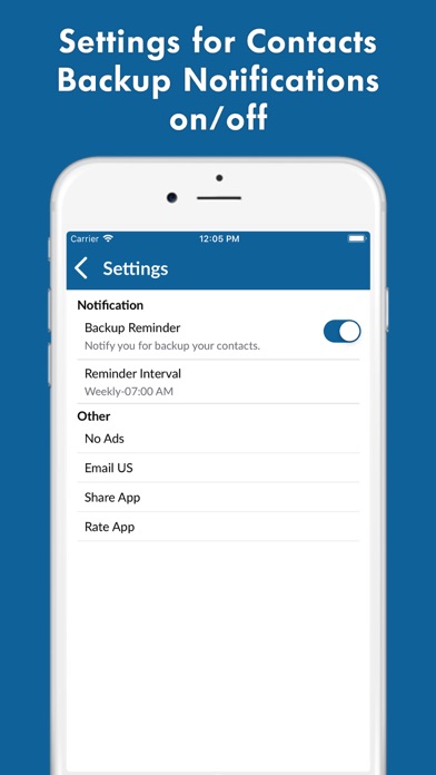 Contact Backup - Restore screenshot 2