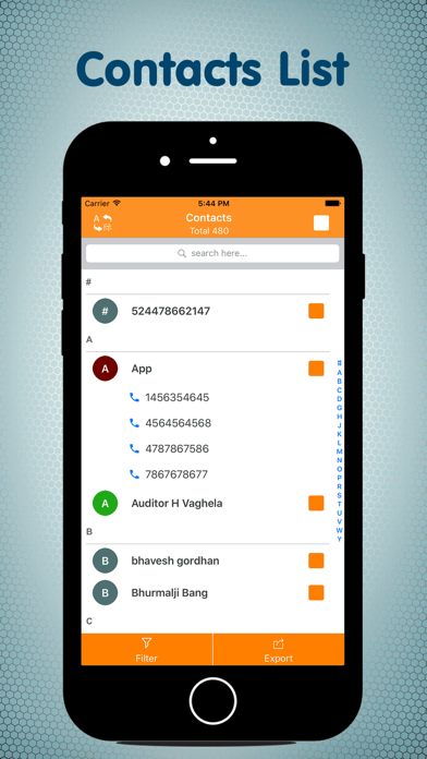 Contacts Backup Share & Export screenshot 3