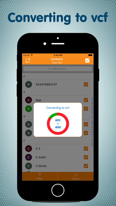 Contacts Backup Share & Export screenshot 2