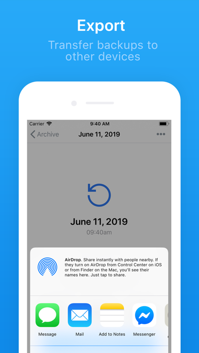 Contacts Backup + Transfer screenshot 1