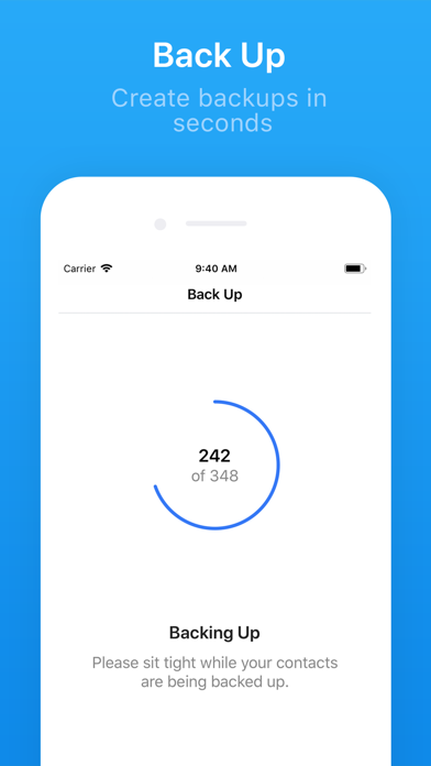 Contacts Backup + Transfer screenshot 3