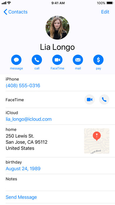 Contacts screenshot 2
