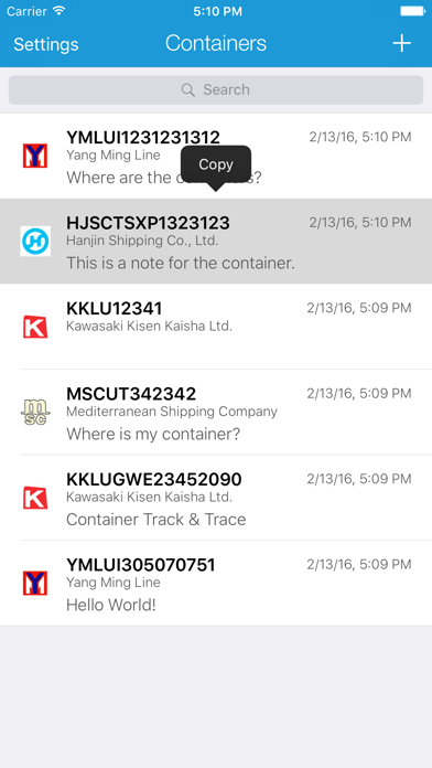Container Track & Trace screenshot 2