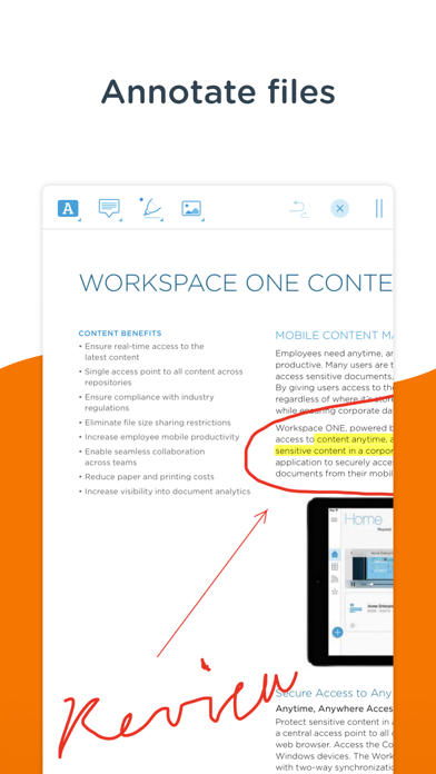 Content - Workspace ONE screenshot 1