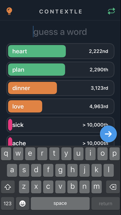 Contextle - Guess the Word screenshot 2