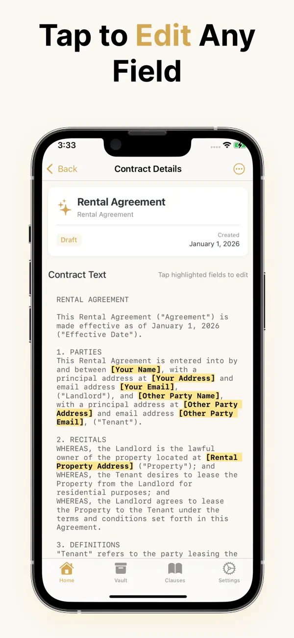 Contract Maker - AI Generator screenshot 5