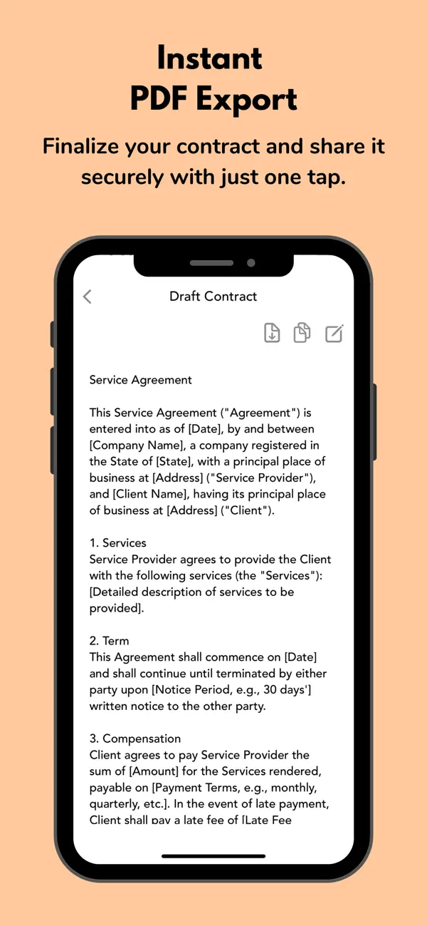 Contract Maker - Legal AI Help screenshot 3