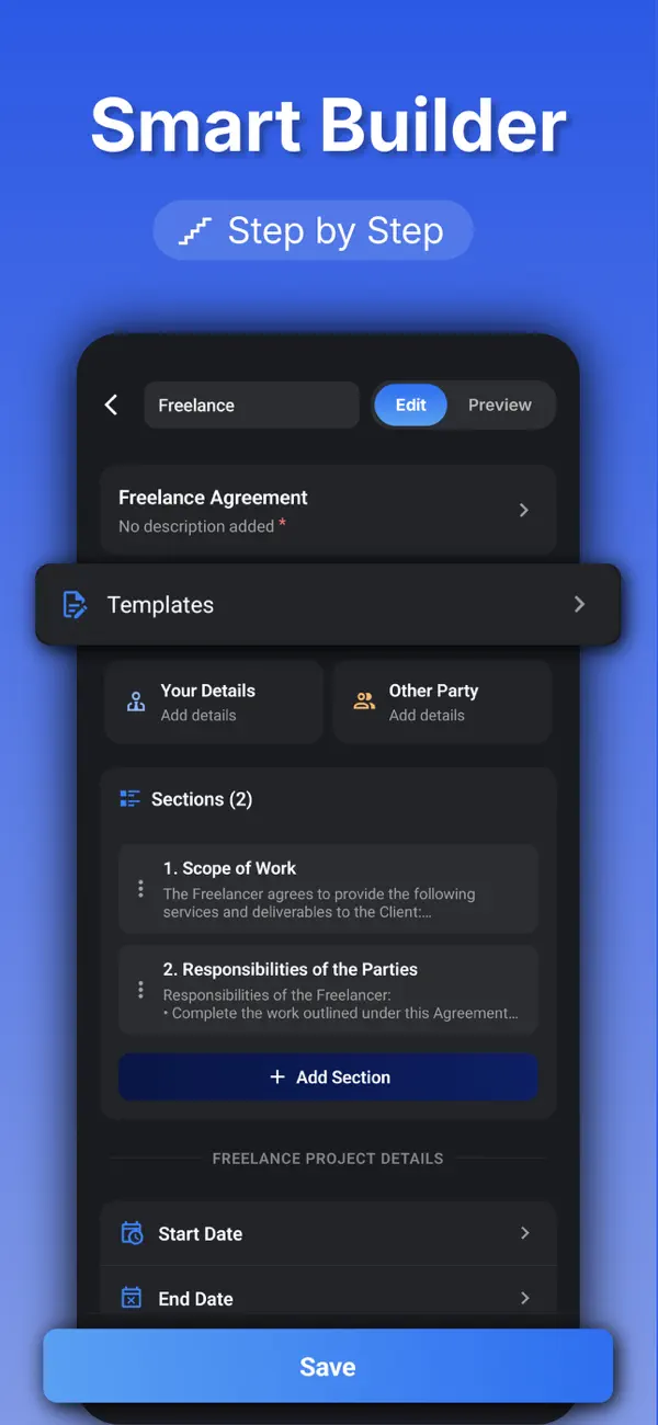 Contract Maker - Legal Docs screenshot 1