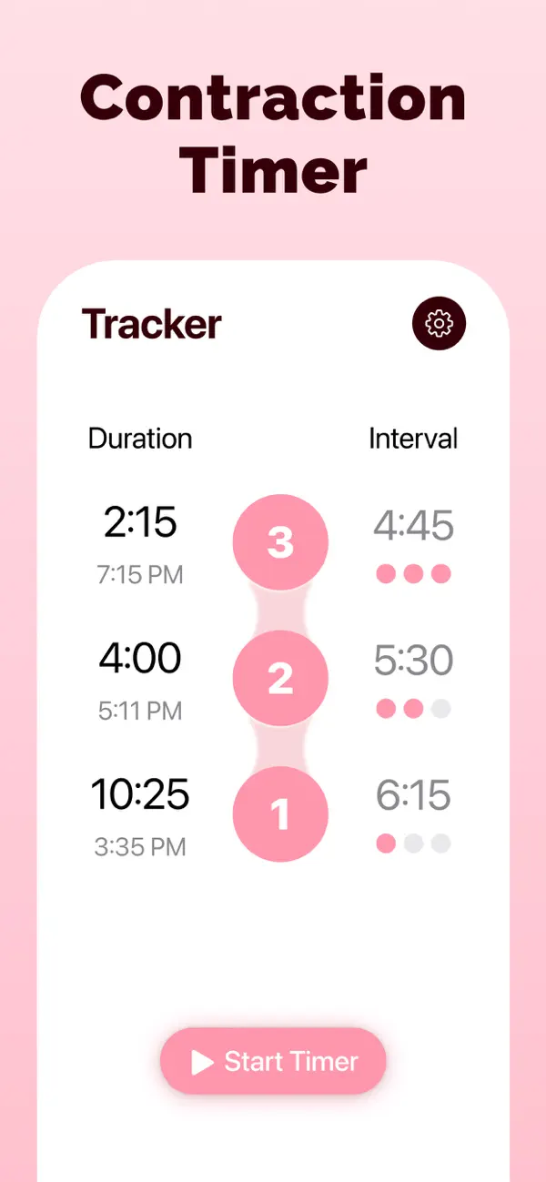 Contraction Timer ＆ Tracker screenshot 6