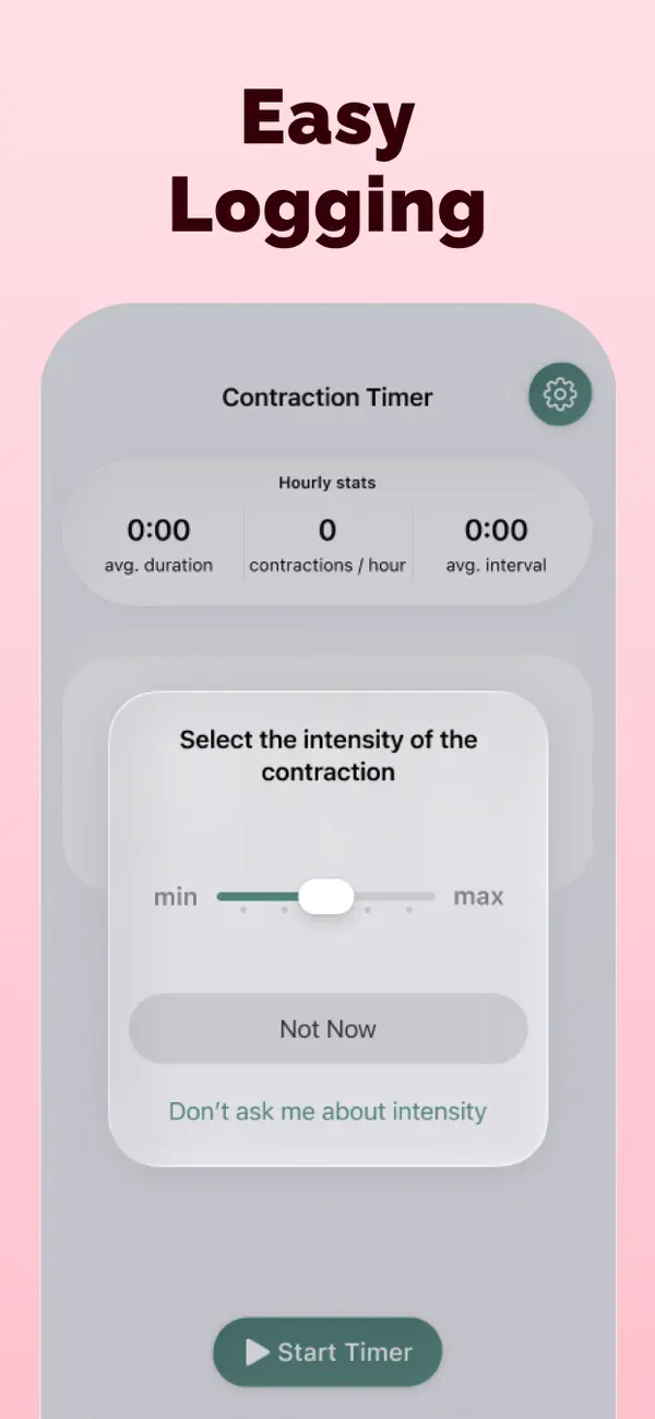 Contraction Timer ＆ Tracker screenshot 2