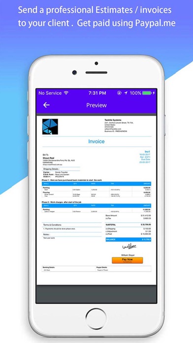 Contractor Assist: Budget+ Invoice for contractors screenshot 1