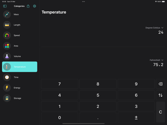 Conversion Calculator - Metric screenshot 2