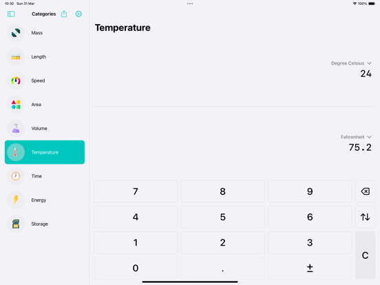 Conversion Calculator - Metric screenshot 1