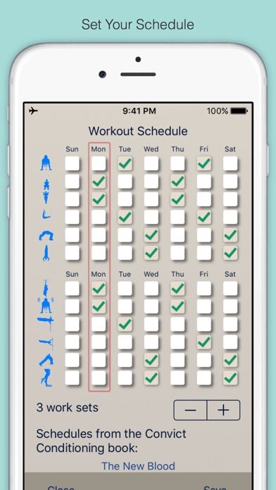 Convict Conditioning Tracker screenshot 4