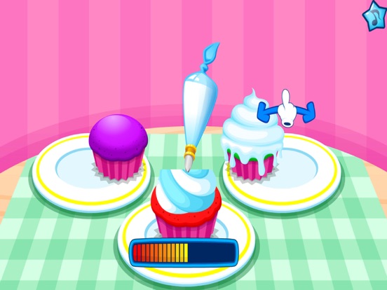 Cooking colorful cupcakes game screenshot 6
