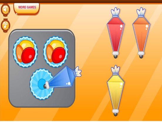 Cooking colorful cupcakes game screenshot 2