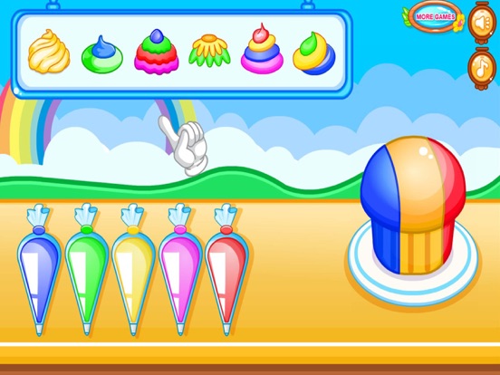Cooking colorful cupcakes game screenshot 4