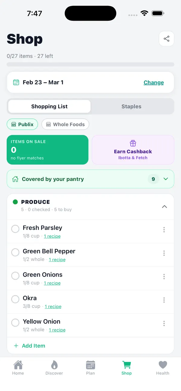 Cookwise: Meal Planner screenshot 2