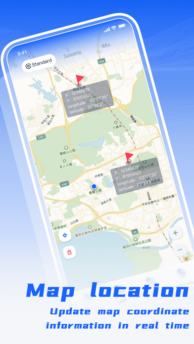 Coordinate map, query location screenshot 2