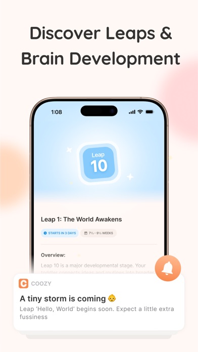Coozy: Baby Milestone Tracker screenshot 1