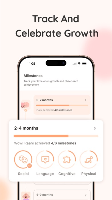 Coozy: Baby Milestone Tracker screenshot 5