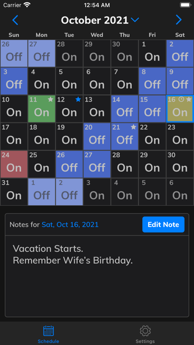 CopApp Shift Calendar Schedule screenshot 7