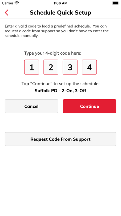 CopApp Shift Calendar Schedule screenshot 2