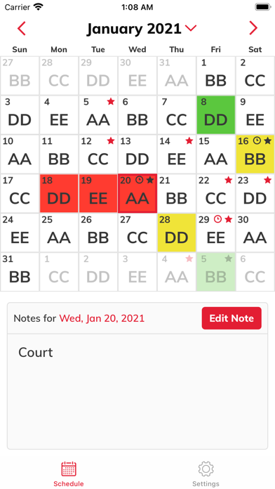 CopApp Shift Calendar Schedule screenshot 5