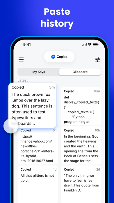 Copied: Paste & Sales Keyboard screenshot 2
