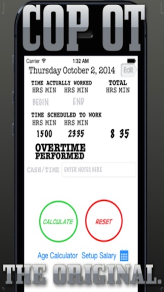 Cop's Overtime Calculator screenshot 5