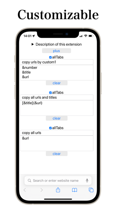 Copy URLs and Titles screenshot 1