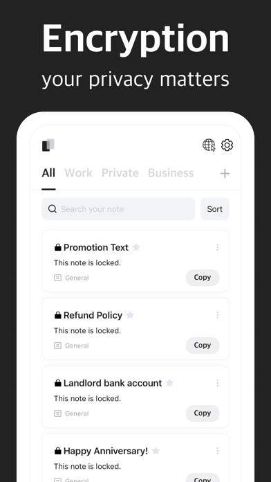 CopyNote: Keyboard Shortcuts screenshot 2