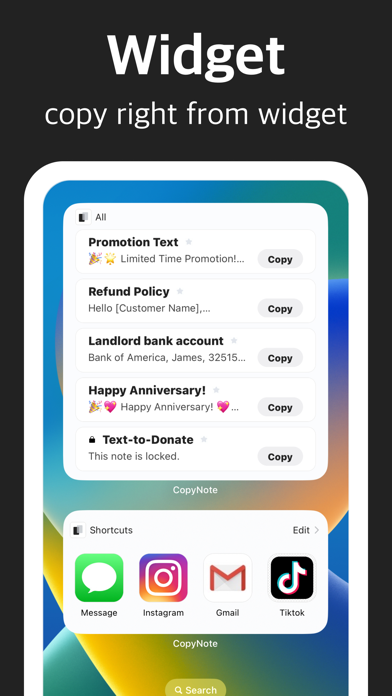 CopyNote: Keyboard Shortcuts screenshot 3