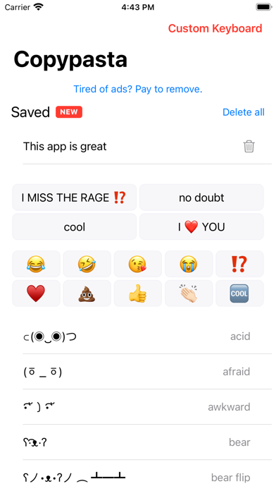 Copypasta Keyboard screenshot 4